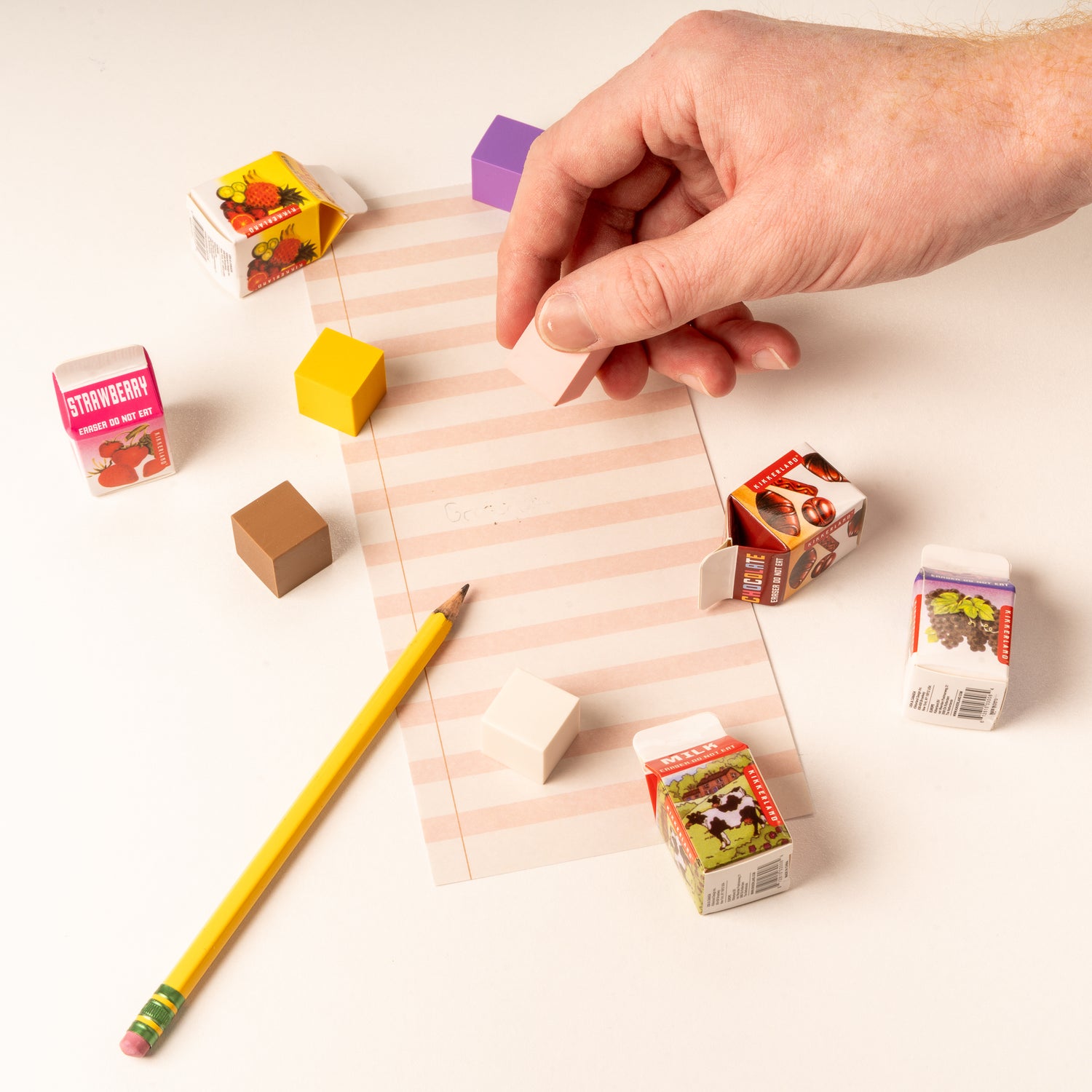 Milk Carton Scented Erasers