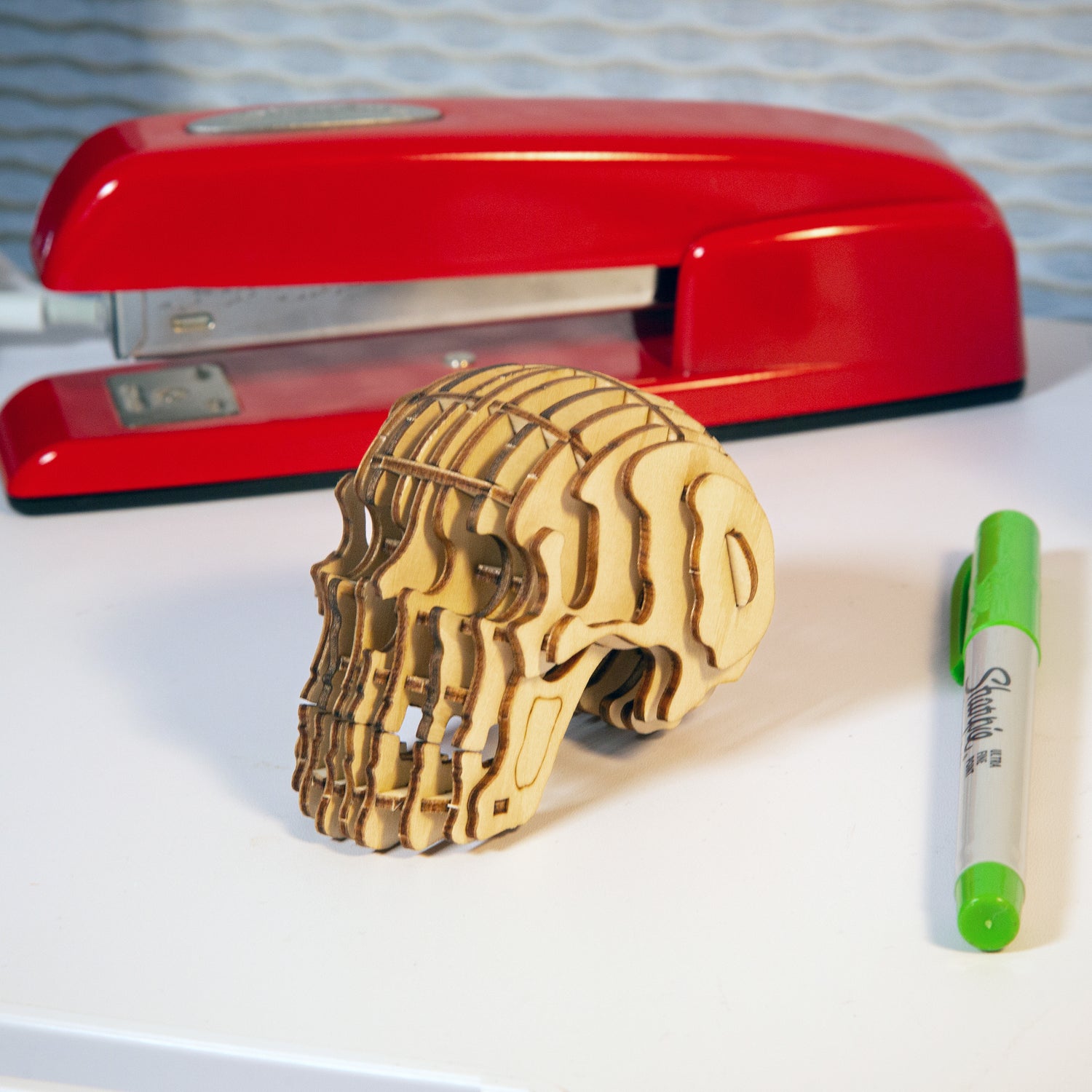 Schedel 3D Houten Puzzel