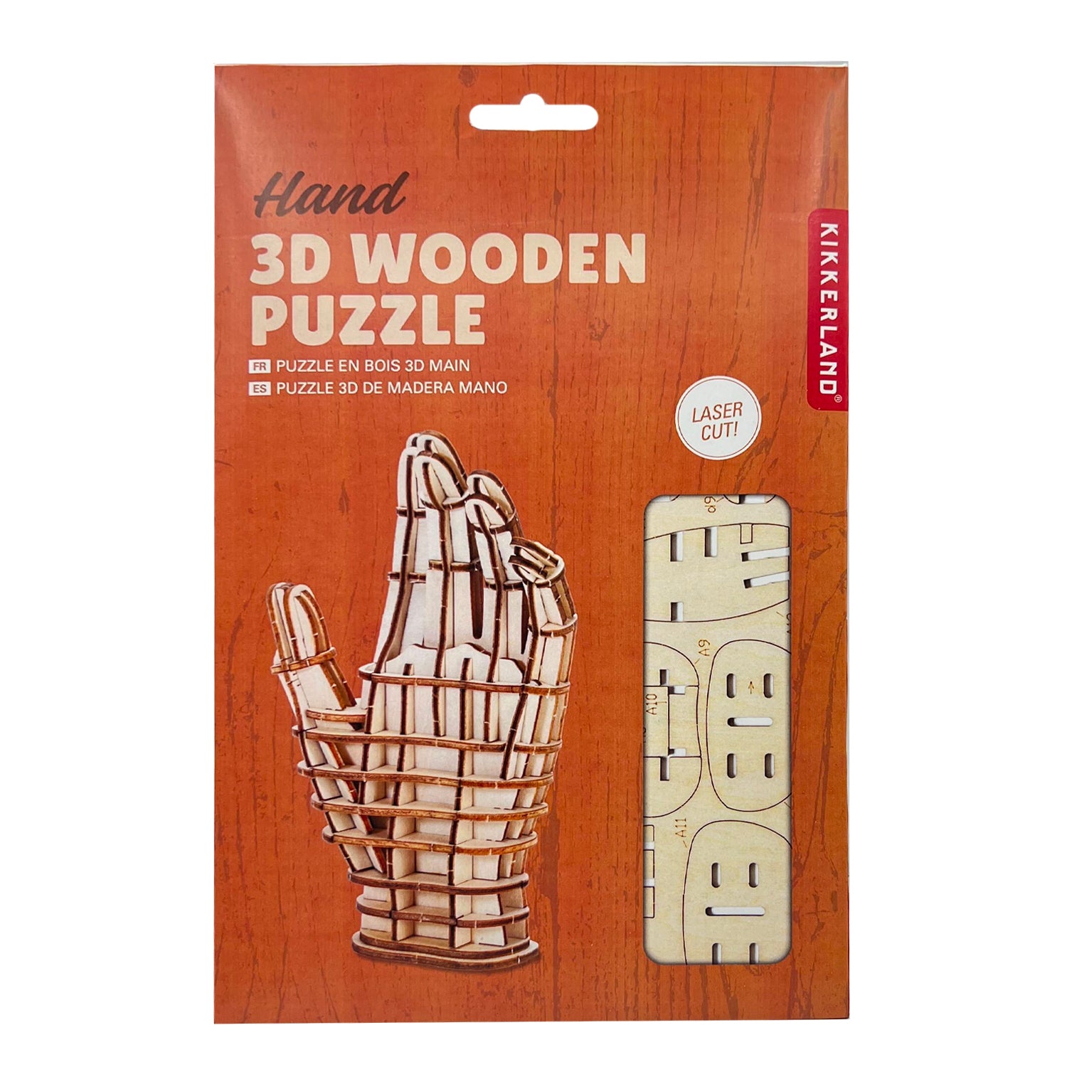 Puzzle en bois 3D à la main