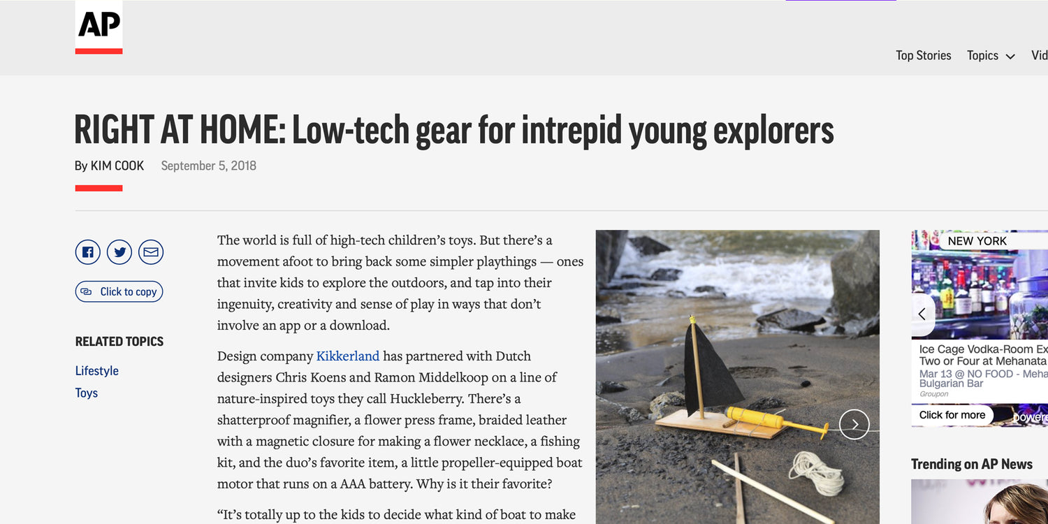 AP article featuring Huckleberry
