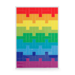 Rainbow Blocks Reflect BikeStickers