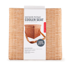Wicker Picnic Cooler Seat