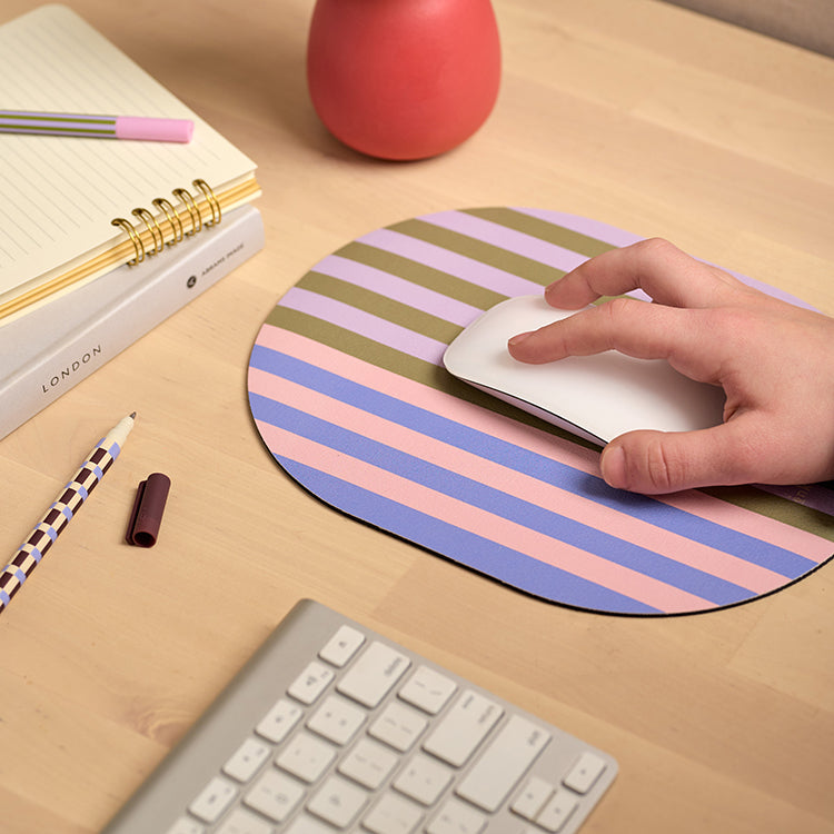 Inkerie Striped Mouse Pad