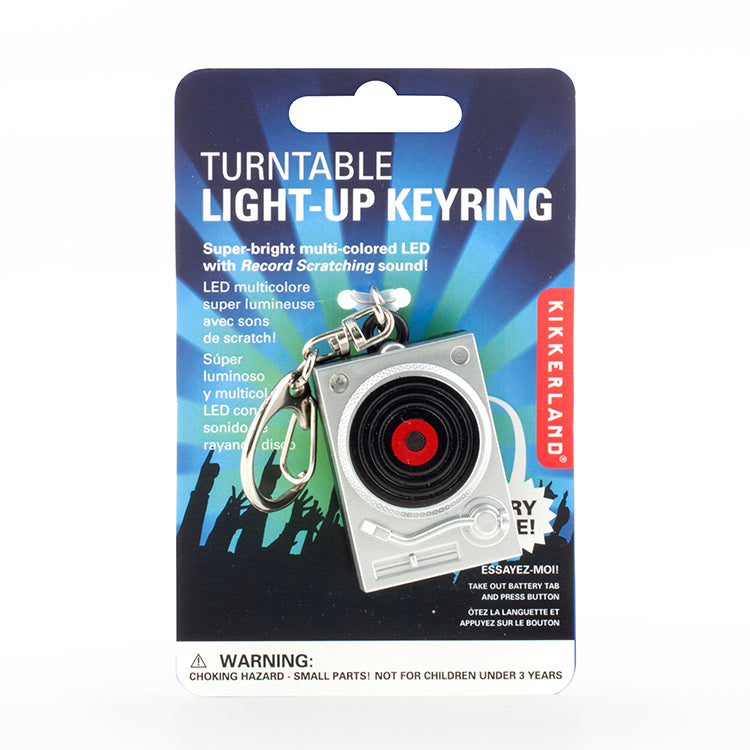 Turntable LED Keychain