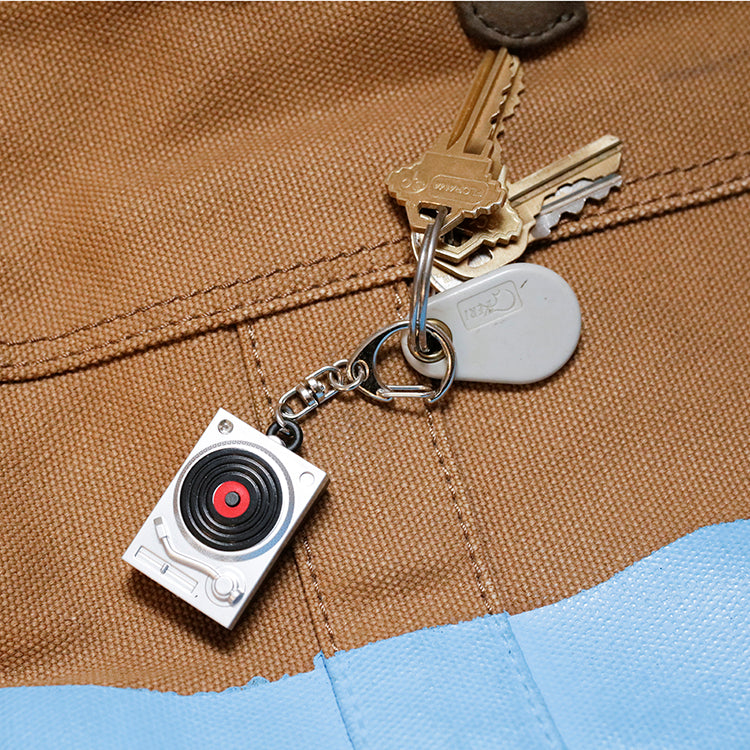 Turntable LED Keychain